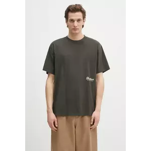 Barbour tricou din bumbac Barbour Newclyde OS Fit Graphic T-Shirt culoarea verde, cu imprimeu, MTS1403 imagine