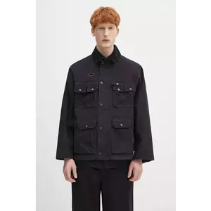 Barbour jachetă de bumbac Barbour Modified Dryfly Casual Jacket culoarea bleumarin, de tranzitie, MCA1036 imagine
