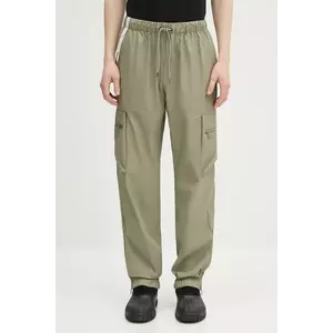 Rains pantaloni Cargo Rain Pants Regular W3 culoarea verde, cu fason cargo, 18850.108 imagine