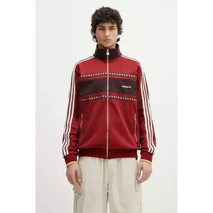 adidas Originals bluză Track Top culoarea rosu, cu imprimeu, KA4388 imagine