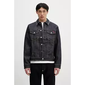 Evisu geacă jeans Classic Raw Denim culoarea bleumarin, de tranzitie, 2ESHTM5DJ1042 imagine
