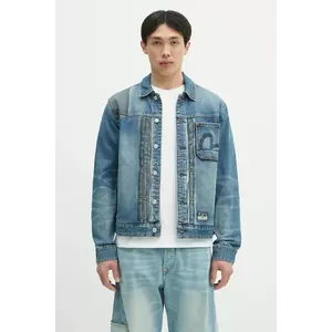 Evisu geacă jeans 2-tone Denim w Inserted Daicock de tranzitie, 2ESHTM5DJ1041 imagine