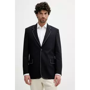 BOSS sacou de lână culoarea bleumarin, 50545808 imagine