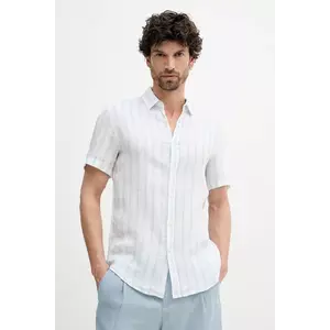 United Colors of Benetton camasa de in culoarea alb, cu guler clasic, regular imagine