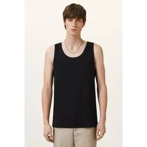 AllSaints top din bumbac EDWARDS VEST culoarea alb, M008JB imagine