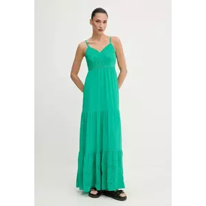 Morgan rochie ROUBI culoarea bej, maxi, evazată, ROUBI imagine