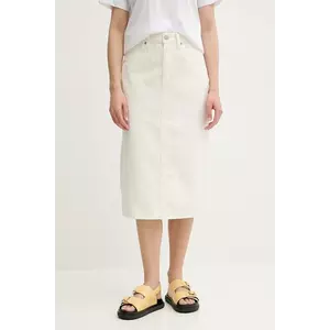 Levi's fustă jeans HR BACK SLIT SKIRT midi, creion, 001VH imagine