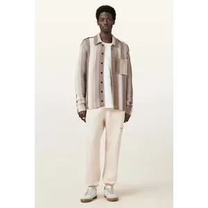 AllSaints pantaloni de trening din bumbac UNDRGRND culoarea gri, uni, M031TB imagine