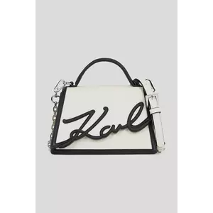 Karl Lagerfeld poșetă de piele culoarea negru, A1W30224 imagine