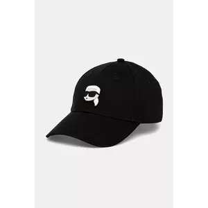 Karl Lagerfeld șapcă de baseball din bumbac culoarea roșu, cu imprimeu, A1W33037 imagine