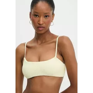 Answear Lab sutien de baie culoarea galben, cupa usor rigidizata imagine