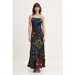 Farm Rio rochie culoarea negru, maxi, evazată, 334361 imagine
