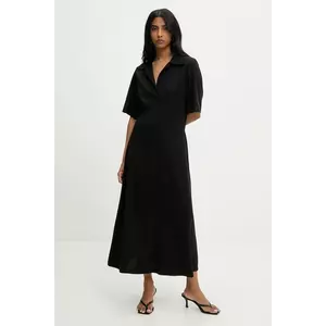 Answear Lab rochie culoarea negru, maxi, evazată imagine