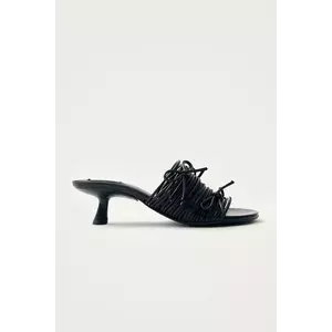 Alohas papuci Viva culoarea negru, cu toc cui, S100793-01 imagine
