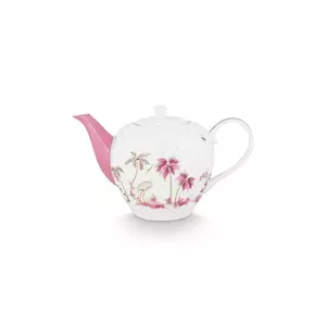 Pip Studio ceainic Jolie Dots Gold Pink 1, 6 L culoarea alb imagine