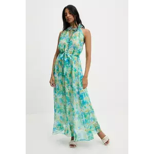 Answear Lab rochie culoarea verde, maxi, evazată imagine