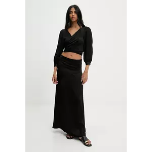 Answear Lab bluză și fustă culoarea negru imagine