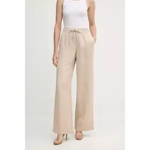 Marc Aurel pantaloni culoarea bej, lat, high waist, 1688-1000-93438 imagine