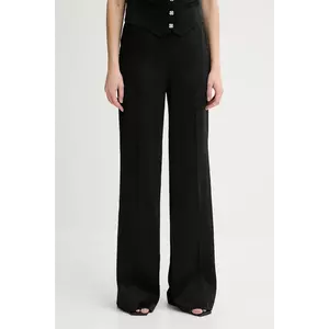 Morgan pantaloni PVTEO.F culoarea negru, lat, high waist, PVTEO.F imagine
