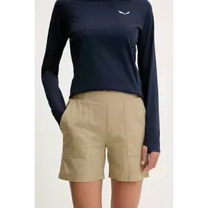 Viking pantaloni scurți outdoor Banao culoarea verde, uni, high waist, 800/27/8292 imagine