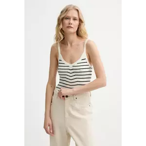 Levi's top FREJA SCULPT TANK culoarea bej, 0013B imagine