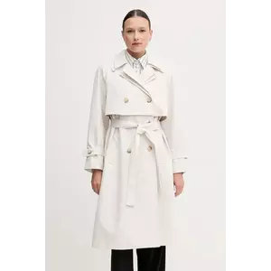 Sisley trenci culoarea gri, de tranzitie, cu doua randuri de nasturi, 21WTLN05C imagine
