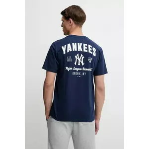 Nike tricou din bumbac New York Yankees culoarea bleumarin, cu imprimeu, 01AY-44B-NK-32K imagine
