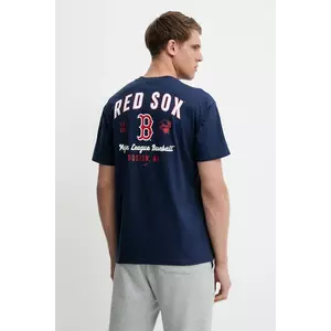 Nike tricou din bumbac Boston Red Sox culoarea bleumarin, cu imprimeu, 01AY-44B-BQ-32K imagine