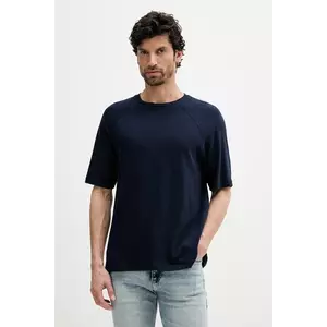 United Colors of Benetton tricou de in culoarea bleumarin, uni, 3UTFU10A5 imagine