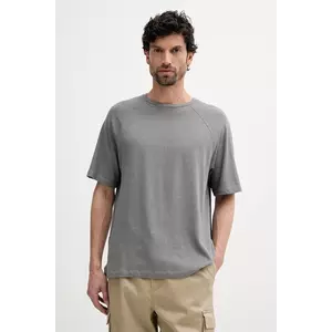 United Colors of Benetton tricou de in culoarea gri, uni, 3UTFU10A5 imagine