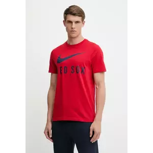 Nike tricou din bumbac Boston Red Sox culoarea ro?u, cu imprimeu, N199-62Q-BQ-PA7 imagine