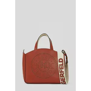 Karl Lagerfeld poșetă de piele culoarea bej, A1W30058 imagine