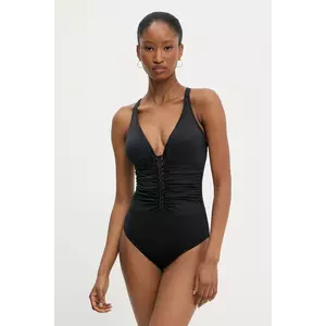 Answear Lab costum de baie dintr-o bucată culoarea negru, cupa usor rigidizata imagine