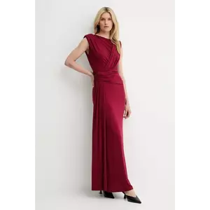 Answear Lab rochie culoarea rosu, maxi, dreaptă imagine