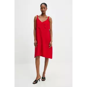 Answear Lab rochie culoarea rosu, mini, evazată imagine