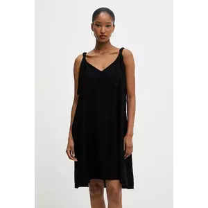 Answear Lab rochie culoarea negru, mini, evazată imagine