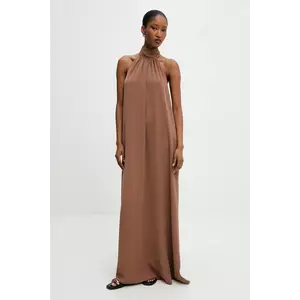 Answear Lab rochie culoarea maro, maxi, oversize imagine