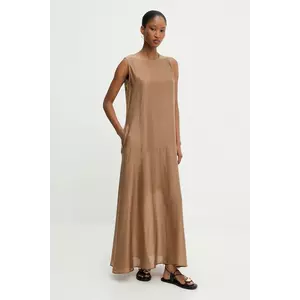 Answear Lab rochie culoarea bej, maxi, oversize imagine
