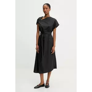 Answear Lab rochie culoarea negru, midi, oversize imagine