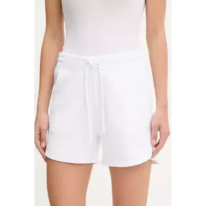 K-Way pantaloni scurți culoarea alb, uni, high waist, K2137SW imagine
