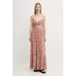 Rip Curl rochie LAS DALLAS culoarea roz, maxi, evazată, 06SWDR imagine