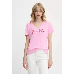 Morgan tricou culoarea roz, DOLCE imagine