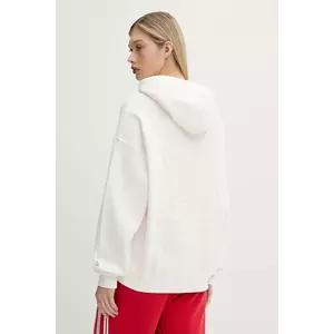 Hollister Co. bluză culoarea alb, cu glugă, cu imprimeu, KI352-5139 imagine