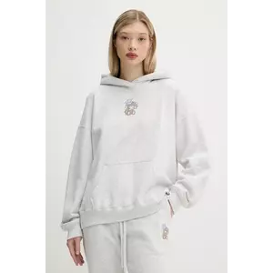 Hollister Co. bluză culoarea gri, cu glugă, cu imprimeu, KI352-5139 imagine