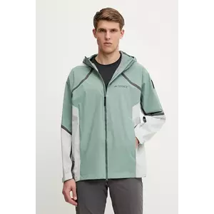 adidas TERREX geacă de ploaie x National Geographic culoarea verde, JD5835 imagine