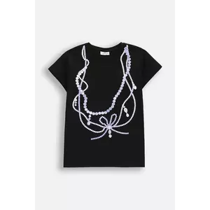 Coccodrillo tricou culoarea negru, EVERYDAY GIRL imagine