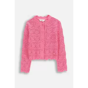 Coccodrillo pulover culoarea roz, light, FLOWER PARADISE GIRL KIDS imagine