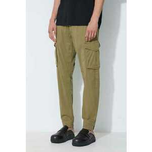 Alpha Industries pantaloni bărbați, culoarea verde, cu fit cargo imagine