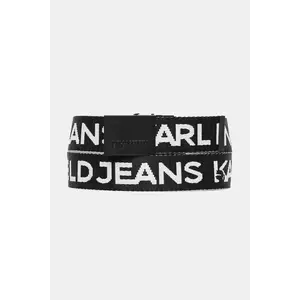 Karl Lagerfeld Jeans curea cu două fețe culoarea verde, A1M33131 imagine