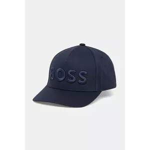 BOSS șapcă de baseball din bumbac culoarea negru, cu imprimeu, 50536482 imagine